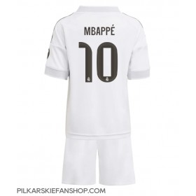 Koszulka piłkarska Real Madrid Kylian Mbappe #10 Strój Domowy dla dzieci 2025-26 tanio Krótki Rękaw (+ Krótkie spodenki)